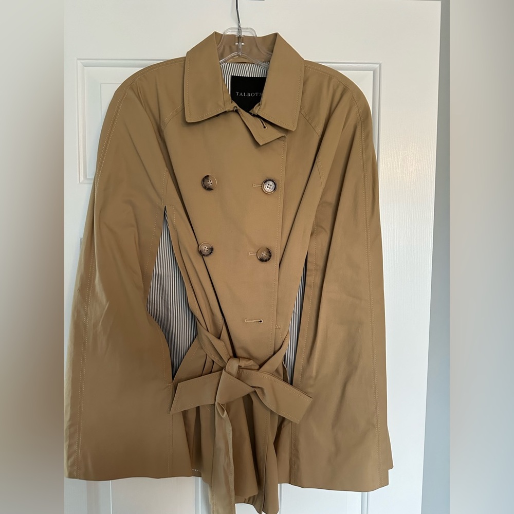 NWT - Tan Trench Cape, Size S
